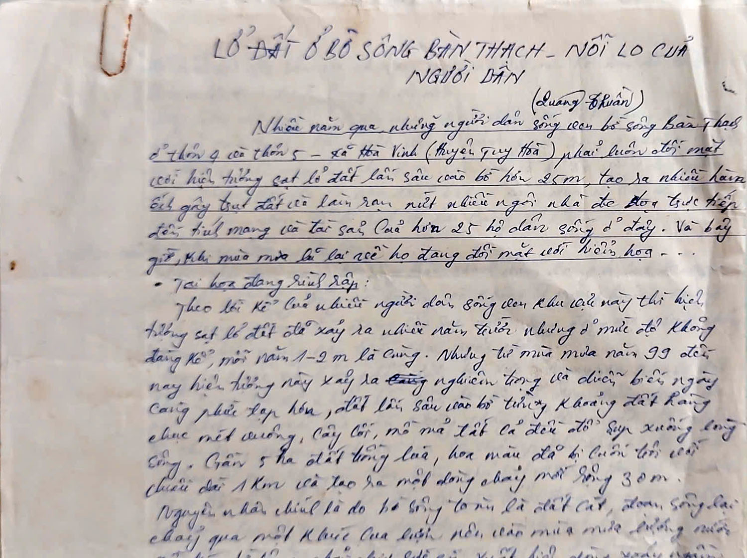 ​​​​​​​Nhớ thời làm báo “thủ công”