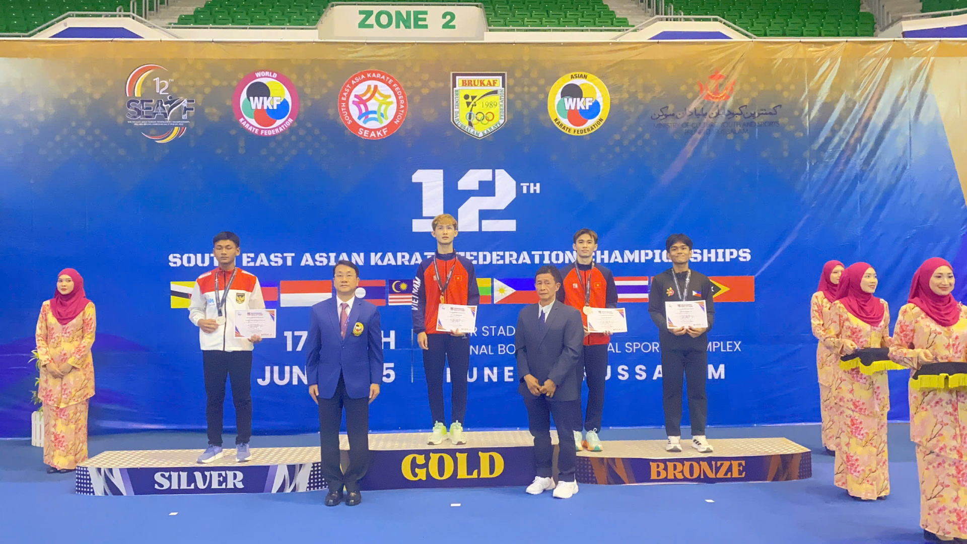 Văn Minh Hiếu đoạt HCV Giải Karate Đông Nam Á 2025