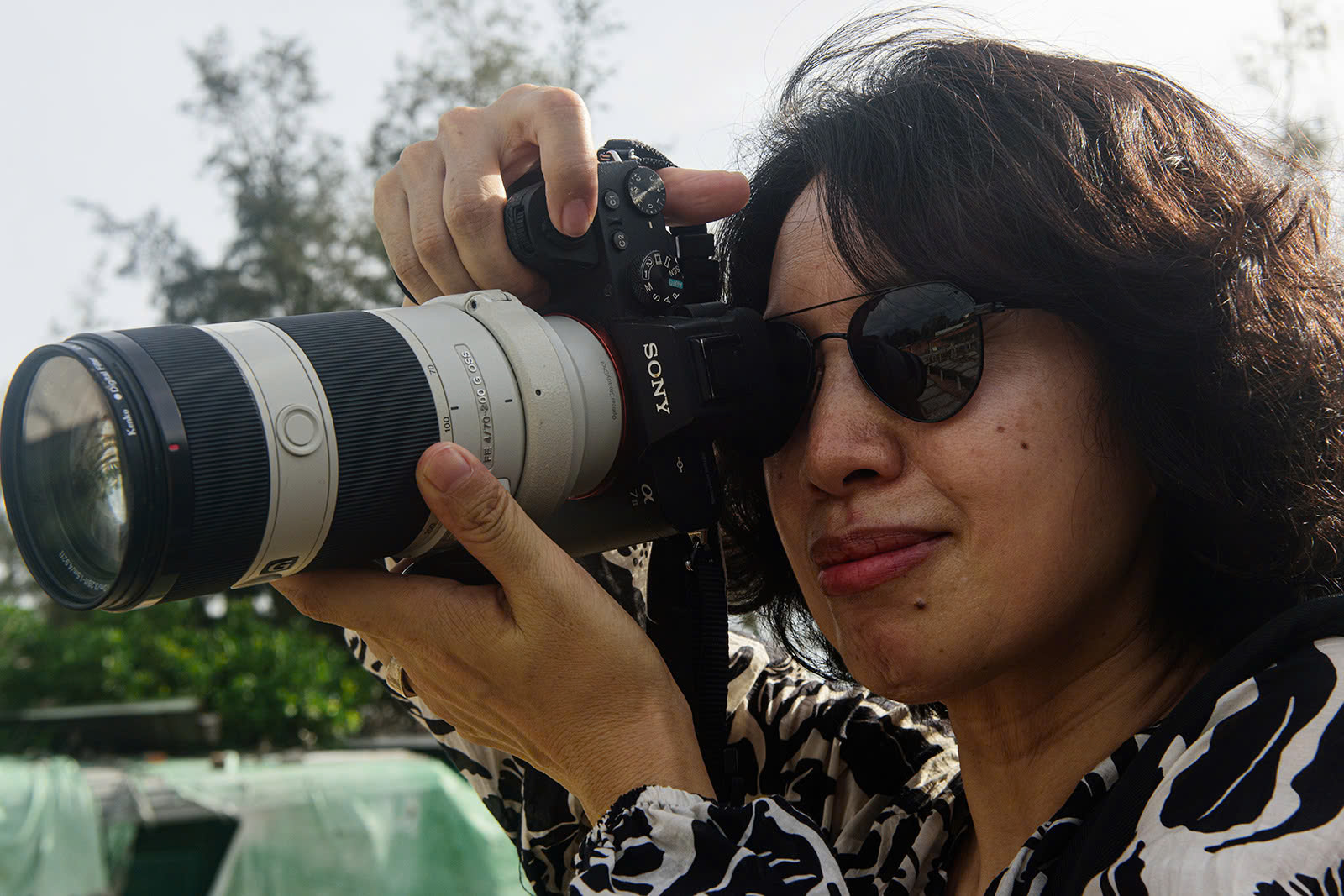 Nhiếp ảnh gia người Trung Quốc chụp ảnh ở làng nghề chiếu cói