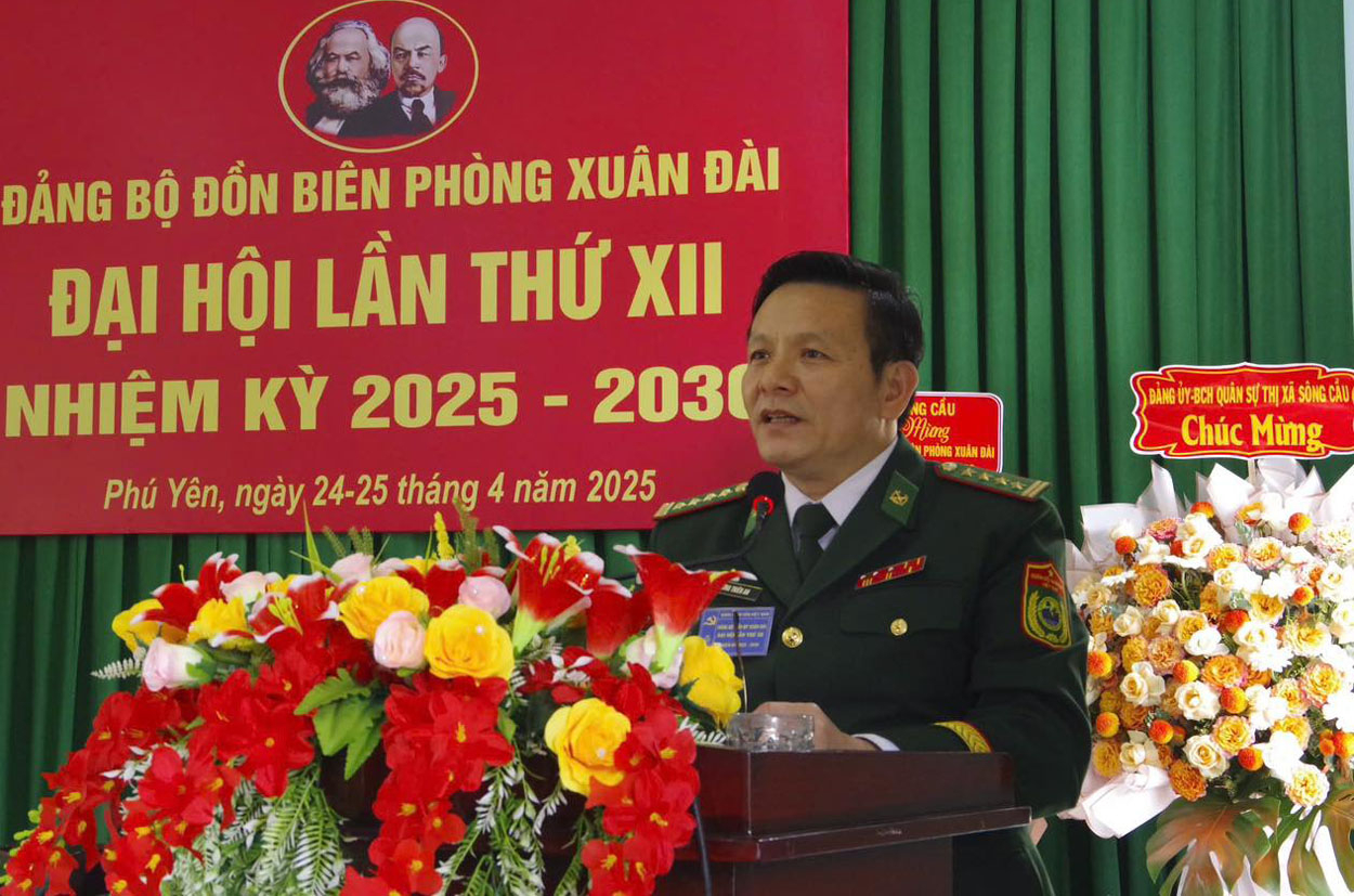 Đảng bộ Đồn Biên phòng Xuân Đài tổ chức thành công Đại hội nhiệm kỳ 2025 - 2030