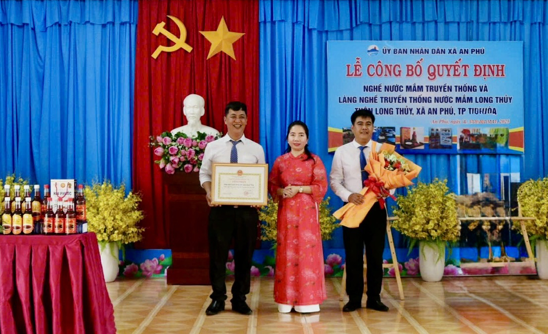 Công nhận nghề, làng nghề truyền thống nước mắm Long Thủy