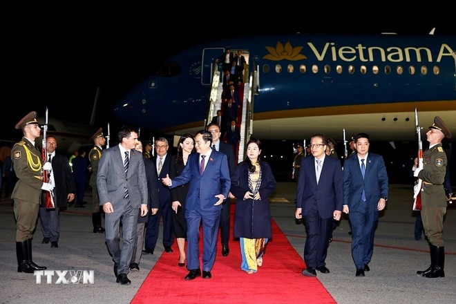 Chủ tịch Quốc hội Trần Thanh Mẫn và phu nhân bắt đầu thăm chính thức Armenia