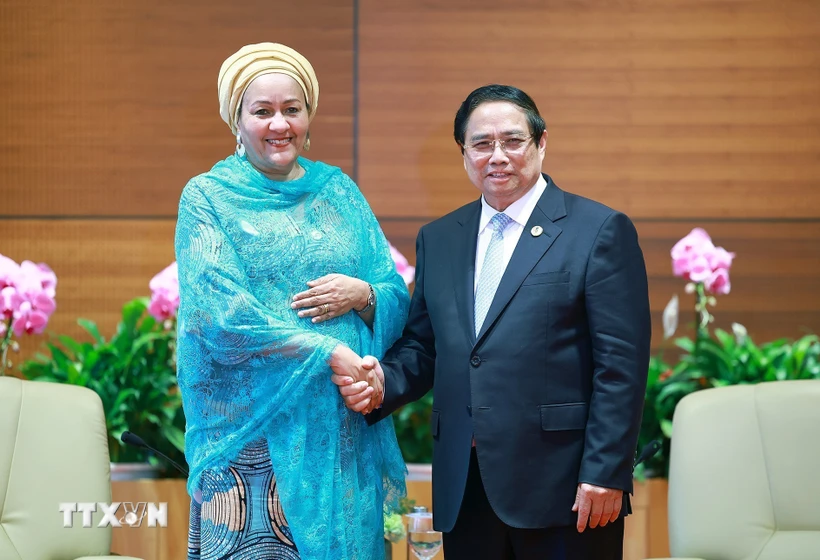 Thủ tướng Phạm Minh Chính tiếp Phó Tổng Thư ký LHQ Amina Mohammed