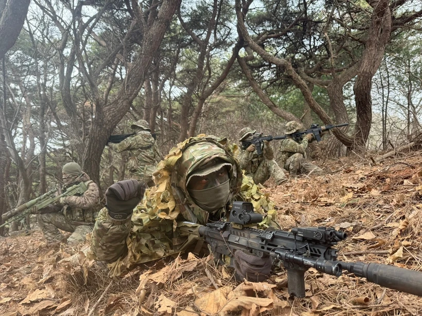 Hải quân, Thủy quân Lục chiến Hàn Quốc tập trận đổ bộ chung quy mô lớn