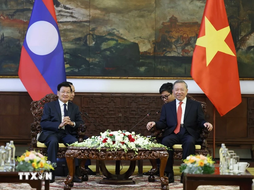 Tổng Bí thư Tô Lâm: Tiếp tục vun đắp, bảo vệ, gìn giữ quan hệ Việt Nam - Lào phát triển bền chặt