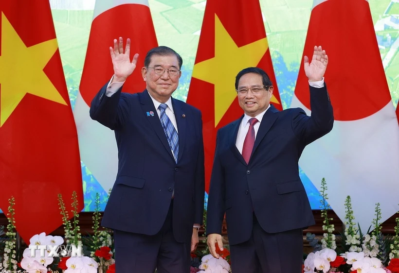 Thủ tướng Phạm Minh Chính hội đàm với Thủ tướng Nhật Bản Ishiba Shigeru