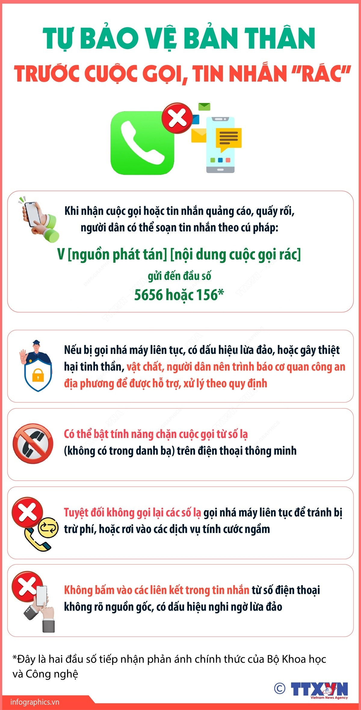 Làm thế nào để tự bảo vệ bản thân trước các cuộc gọi, tin nhắn 'rác'?