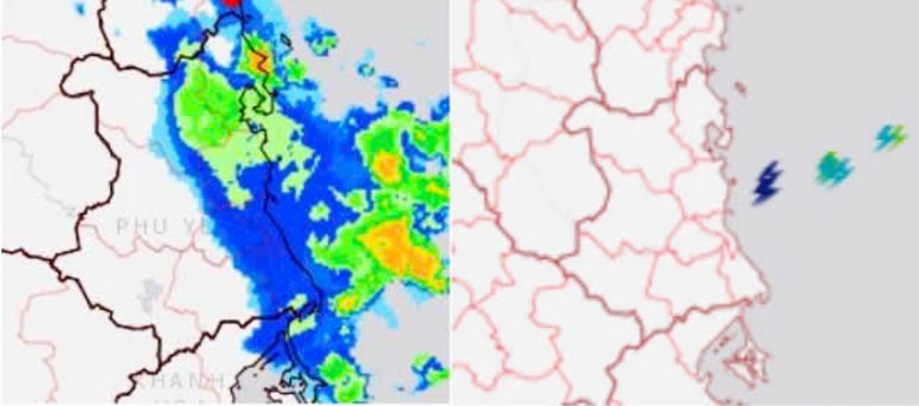 Cảnh báo dông, tố, lốc, sét, mưa đá và mưa lớn cục bộ