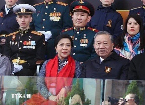 Tổng Bí thư Tô Lâm dự lễ duyệt binh kỷ niệm 80 năm Ngày Chiến thắng tại Nga