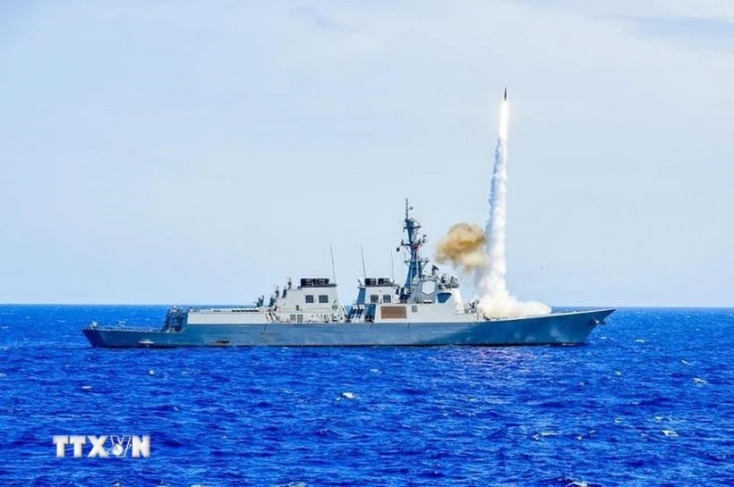 Hàn-Mỹ huy động tàu chiến, tàu khu trục tập trận hải quân chung