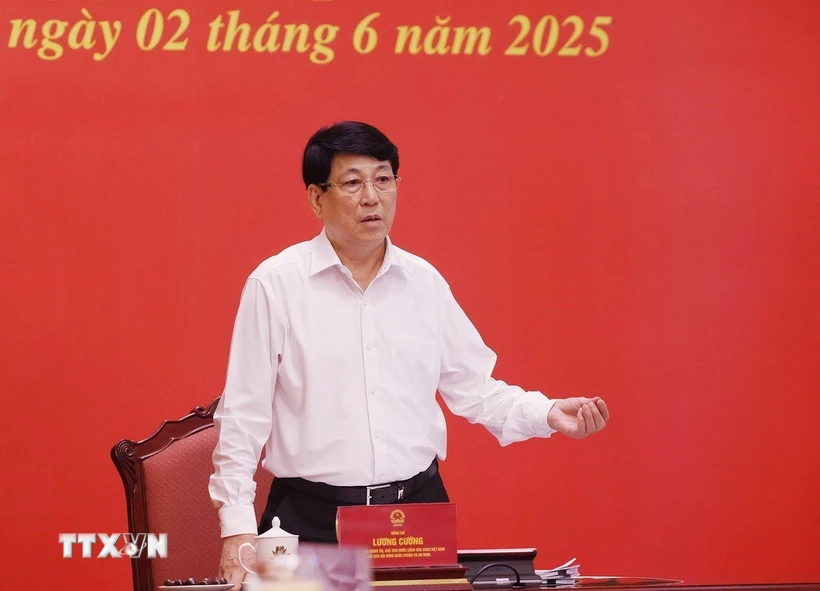 Chủ tịch nước Lương Cường: Không để bị động, bất ngờ về an ninh quốc phòng