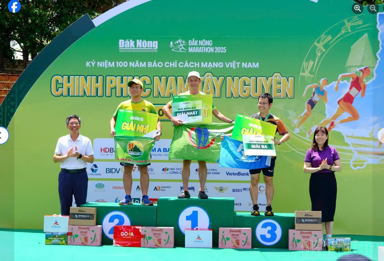 GIẢI ĐẮK NÔNG MARATHON 2025 - CHINH PHỤC NAM TÂY NGUYÊN: Nhiều chân chạy của CLB Phú Yên Runners đoạt giải cao